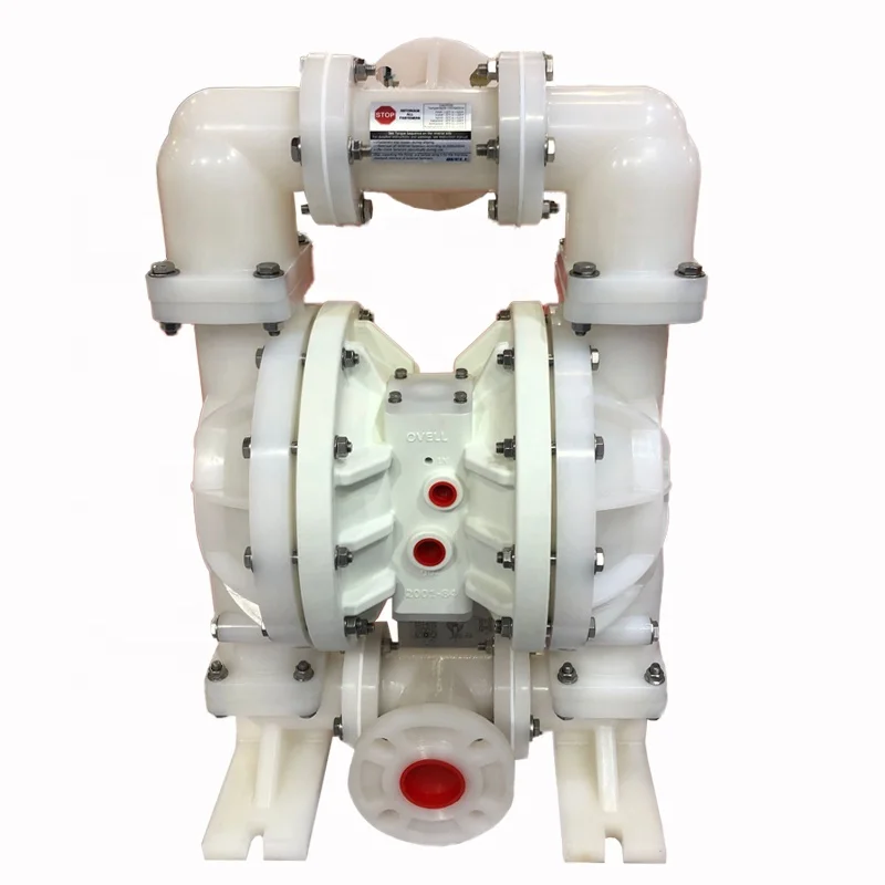 USA OVELL PVDF Air-powered Double Diaphragm Pump/ Pneumatic Chemical Pump A20KPTTK-GT  for Sending Sulfuric Acid