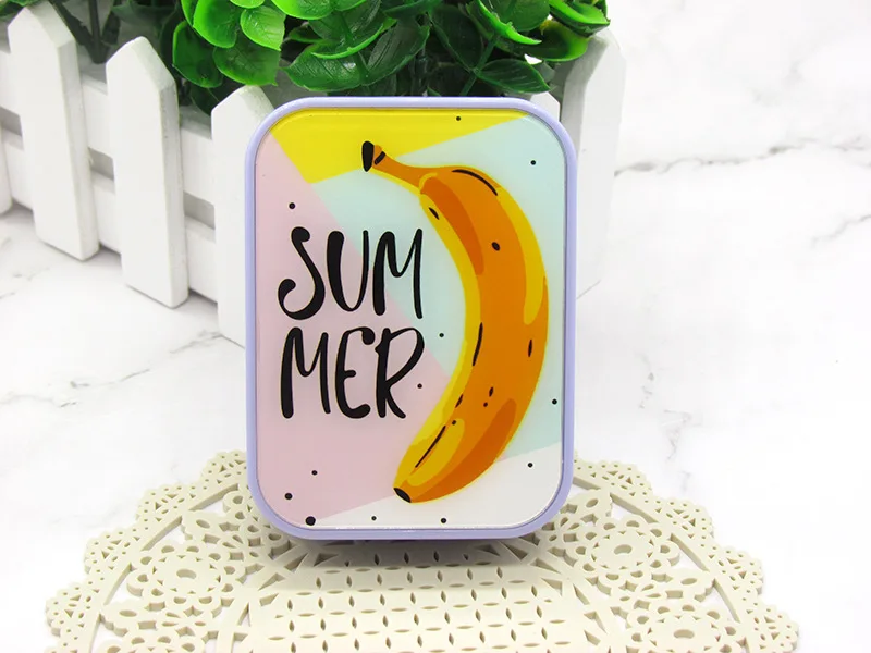 Contact lens case cute Flamingo  pupil box 2 pairs of companion box student myopia box