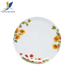 Wholesale Modern Simple Style Melamine Round Plates Dinner Cheap Plate