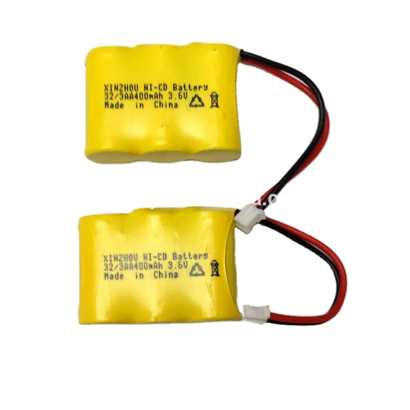2/3aa 400mah ni-cd аккумуляторная батарея 3 6 v