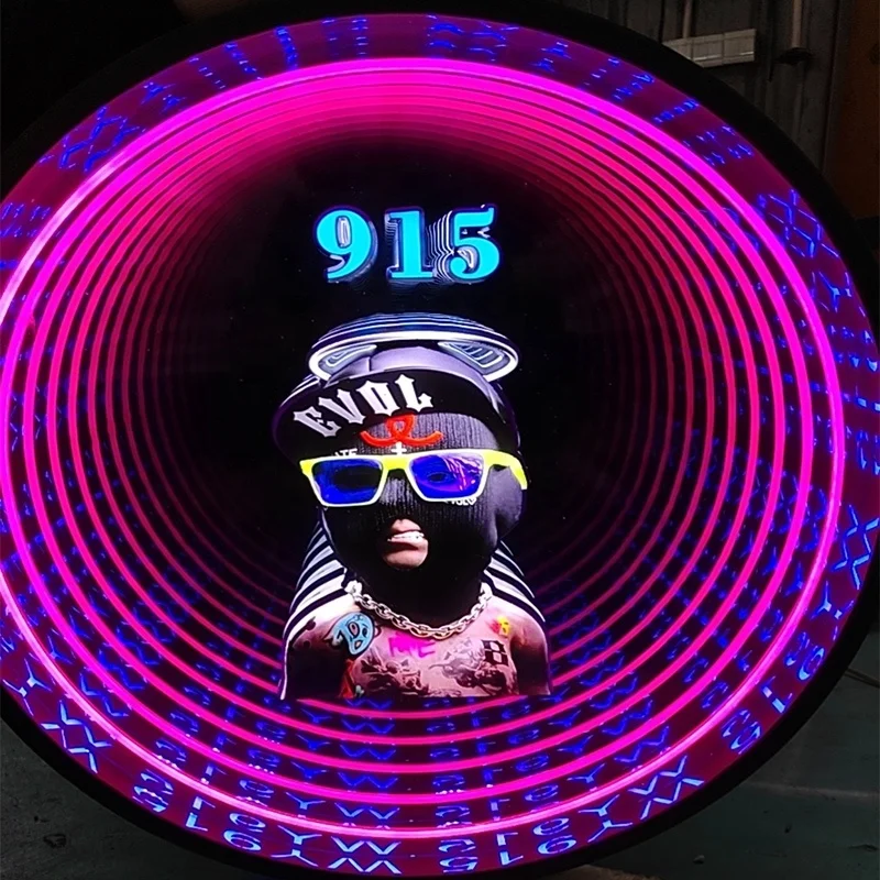 Customized 3D letter thousand layer character mirror display sign billboard
