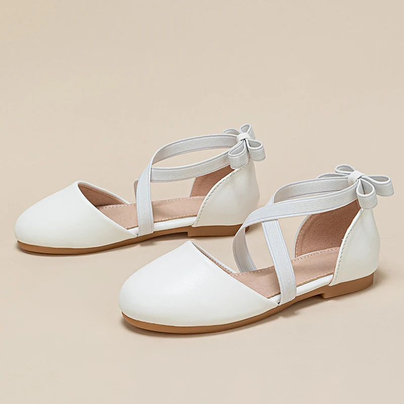 China Cheap Custom Leather Slippers Sandals With Logo  Beach Female Baby Sandals For Girls