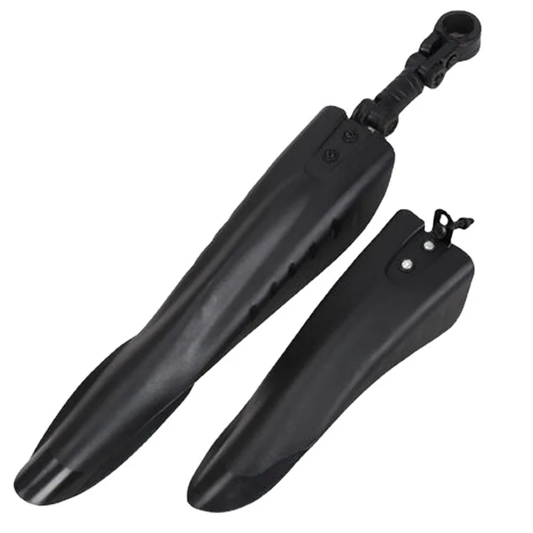 Black Plastic BMX Mountain Bike Fenders with Waterproof Fish-Tail Wing Type Gearbox Mud Tile Cover