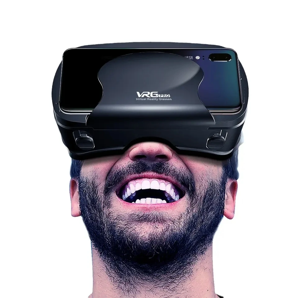 Available  VR Glasses  Mobile Virtual Reality Full-screen Viewable Wide-angle VR Headset Games VRG Pro 3D VR Glasses