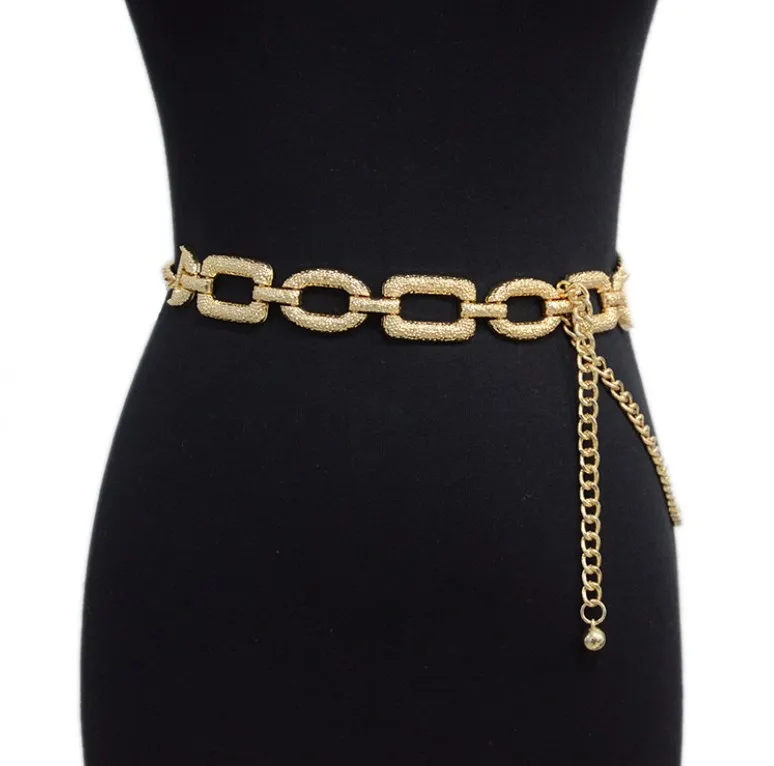 
professional manufacturer chain style personality fashion chain cross-border chain with fashionable versatile metal ladies belt 