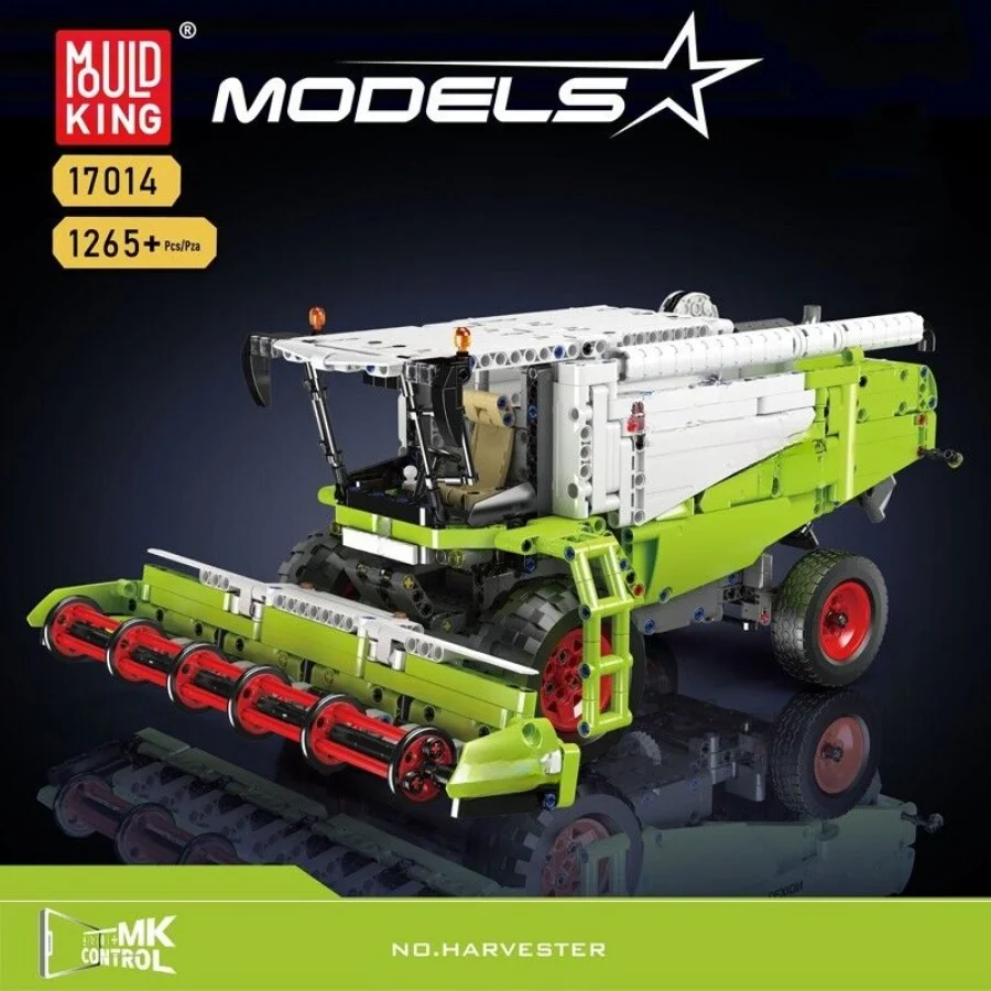 Mould King 17014 8900 Combine Harvester Engineering Remote Control Assembling Model Toys Building Blocks Sets Christmas gifts