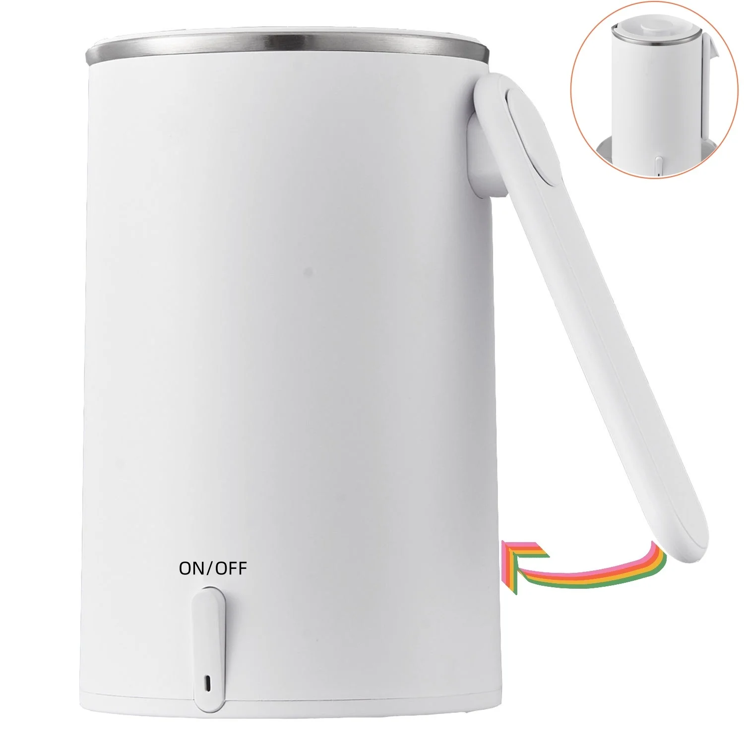 new design product Hot Sale Portable Electric Kettle outdoor Mini gift Travel Cup Smart Home Beaker Stainless Steel thermal Cup