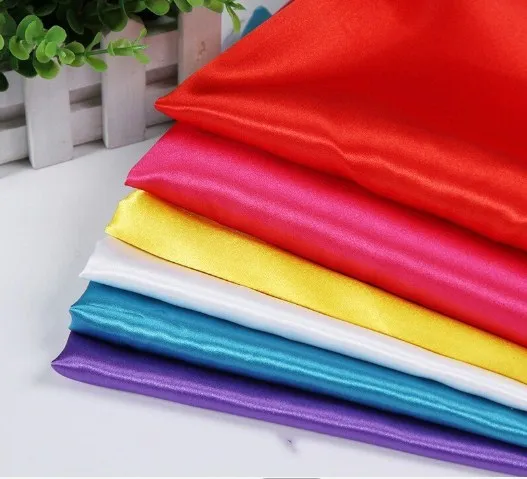 Discount Price Soft Waterproof Textile Silk 100% Polyester Satin Fabric for Bag Garment Sleepwear