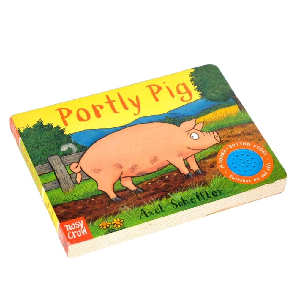 Custom high quality full color hardcover children sound book baby board books