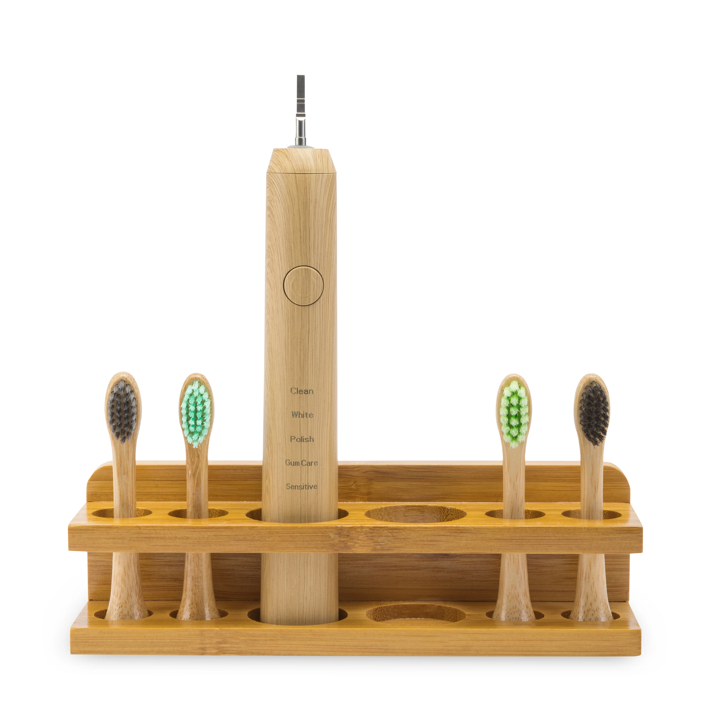 2023 образец обслуживания горячая Распродажа Высококачественная Ультразвуковая электрическая зубная щетка 100% натуральная деревянная бамбуковая