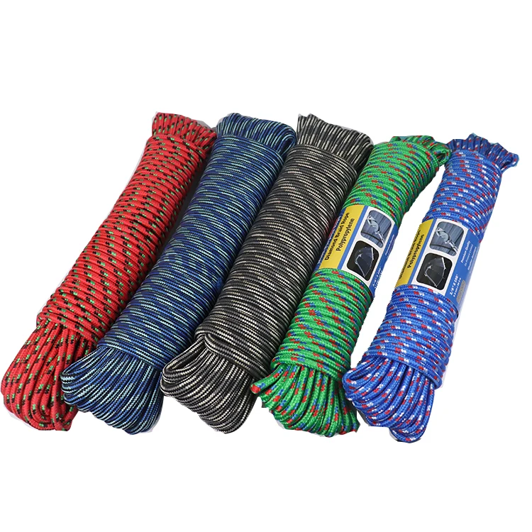 Dia mond Braid Nylon Rope 1/2in 100ft UV Resistant High Strength and Weather Resistant