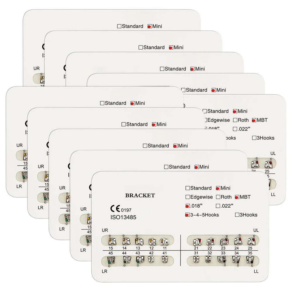 Mini MBT Slot.018 3 4 5 Hooks Orthodontic Dental Bracket