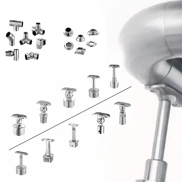 Оптовая продажа, детали для перил для балкона, настенный кронштейн из нержавеющей стали для перил лестницы, аксессуары