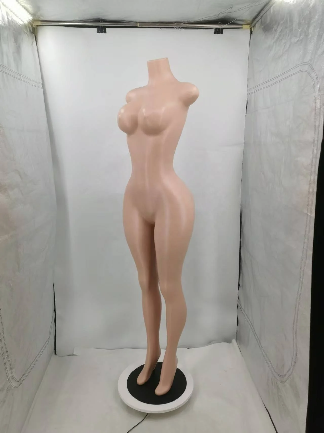 Curvy BBL full size Brazilian big bust wide hips manikin sexy girl swim suit Bikini panties female beachwear bald head mannequin