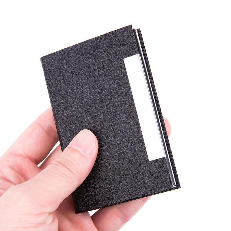 RST Professional Factory Stainless Steel Leather Mens Rfid Blocking Aluminum Alloy Metal Id Card Holder Wallet