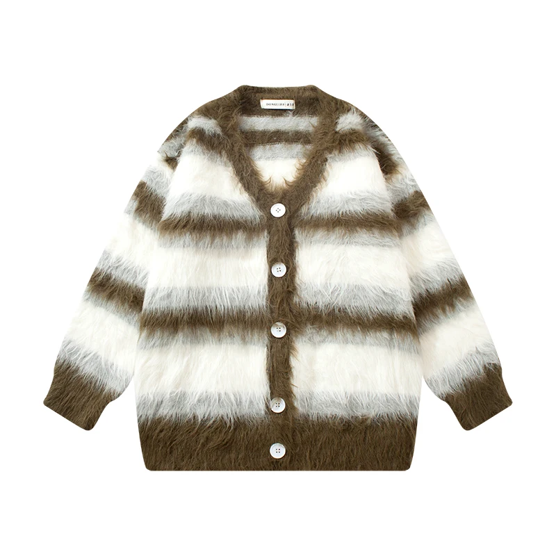 Custom Femme Plain Luxury Wool Alpaca Fleece Woman Long Sleeve Unisex Knit Mujer Cardigan for Women Sweater