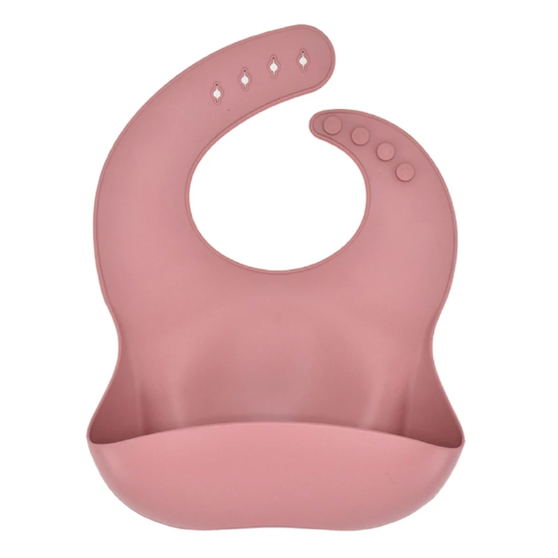 Wholesale Babies Feeding Accessories Customized Packaging Soft Silicone Baby Bib With Food Catcher