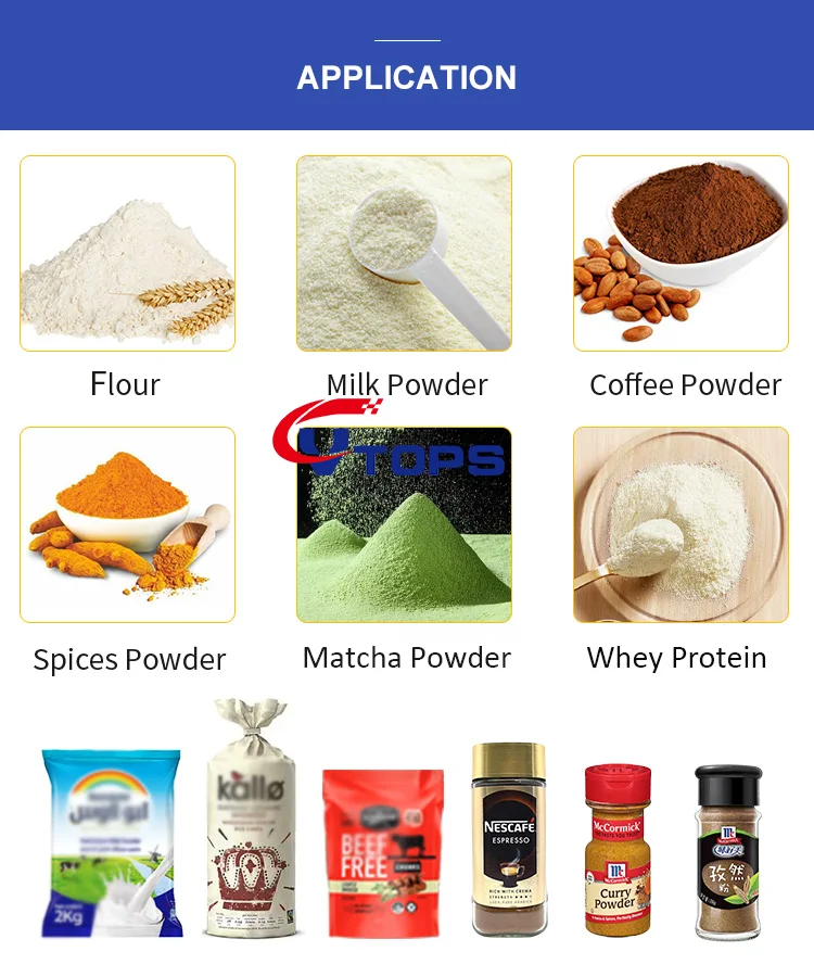 1 - 500g Desktop Dry Powder Weighing Packing Machine Wholesale Dispenser Spiral Screw Small Powder Filling Machine