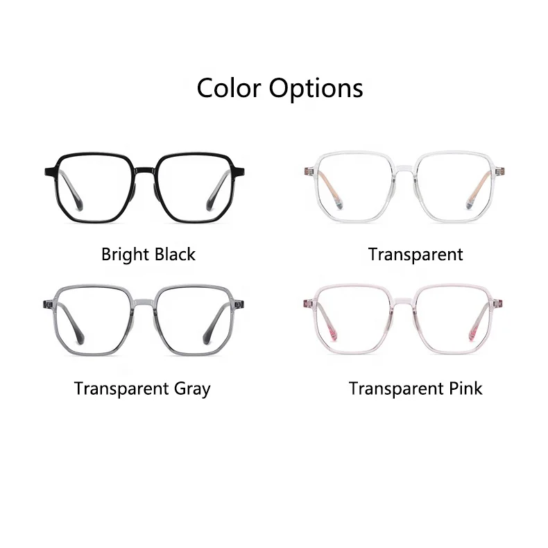 Eyewear 215 Newest Acetate CP Injection Eyeglasses Frames TR90 Geometric Frame Myopia Glasses Anti Blue Light Optical Glasses