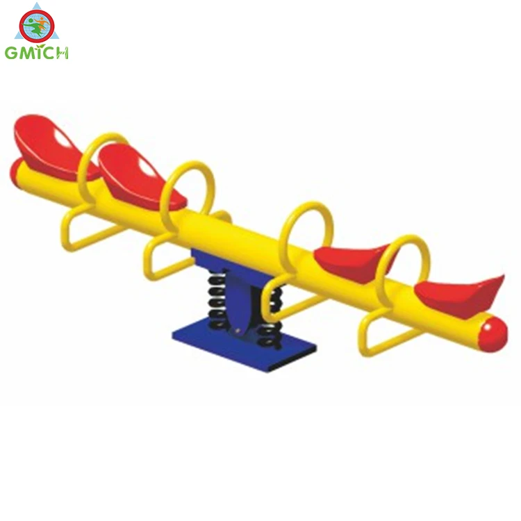 Hot Sale Popular Classic Outdoor amusement park Seesaw Playground Kids Two Seats Seesaw For Kids