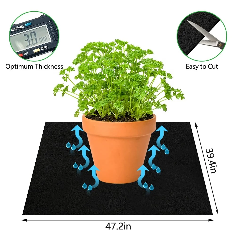 YA SHINE Water Wicking Mat for Seedlings Automatic Plant Watering Mat