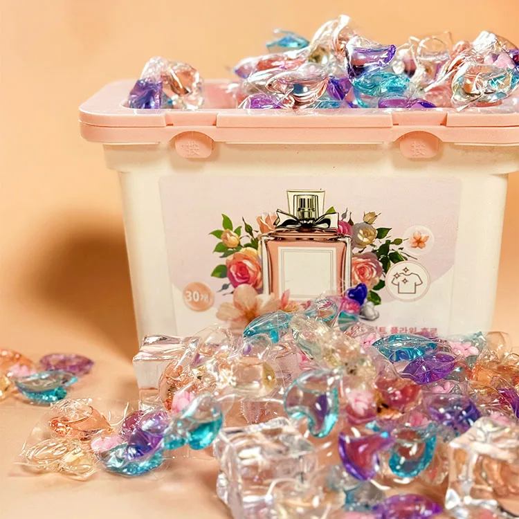 5 in 1 Washing Laundry Detergent Pods Beads with Laundry Scent Booster Bead