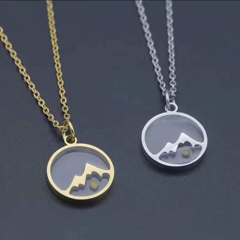 Letter Necklace Wholesale Custom 18 K Gold Plated Stainless Steel Angel Baby Princess necklace Fine Jewelry For Women
