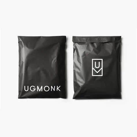 Customized Envelope Mailling Mailer Black Shipping Postage Packaging Plastic  Poly  Bag