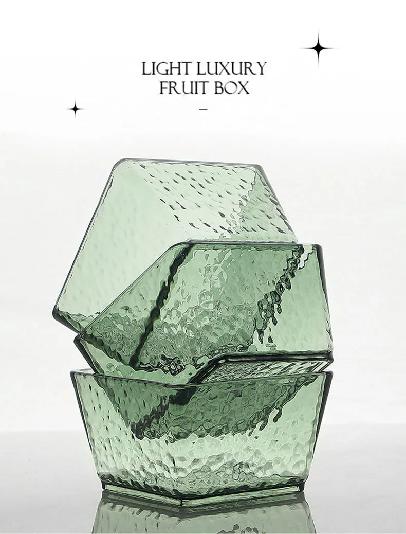 6 cells light luxury nut snack tray, fashion and minimalist candy box