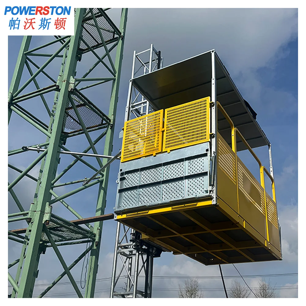 Construction Works Usage 750kg Load Capacity Electric Material Hoisting Equipment Transport Platform