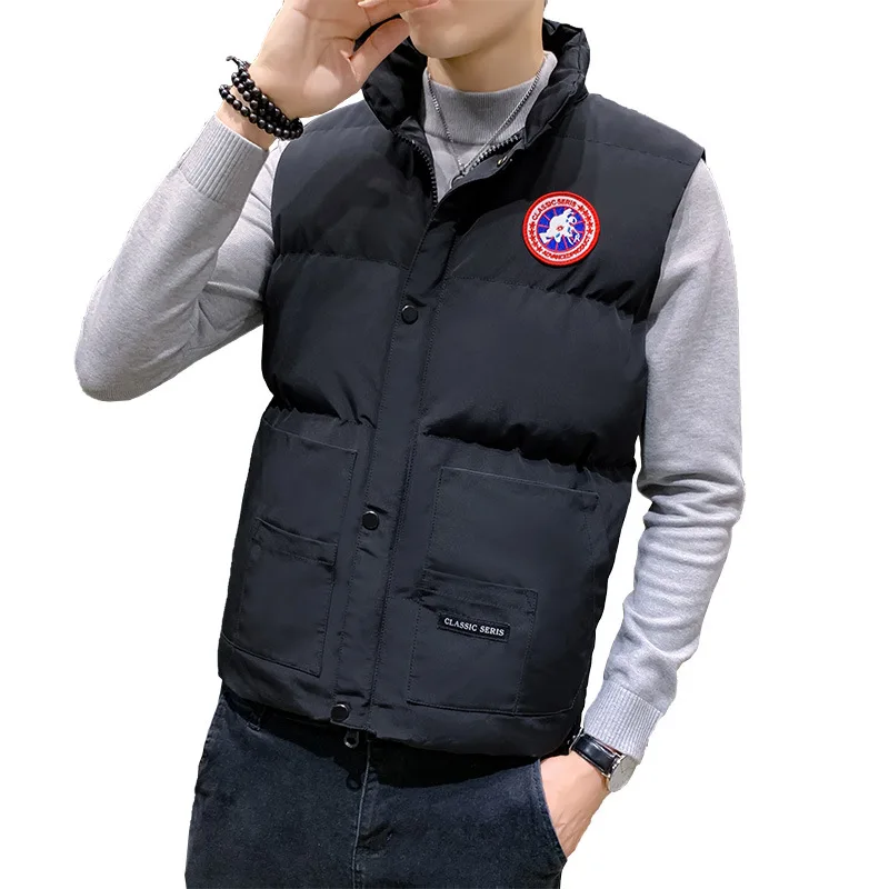 Korean version of the new casual fashion trend youth waistcoat jacket warm vest vest vest outer wear