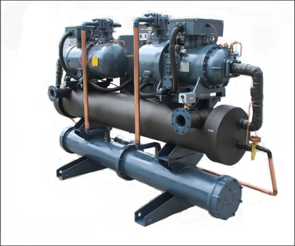  Винтовой двойной компрессорный охладитель с водяным охлаждением оптовая продажа завода высокое качество.