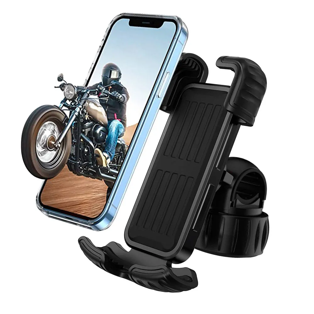 2021 Universal Motorbike Motorcycle Outdoor Mountain Bicycle Bike Handlebar Mount Stand Smart Cell Mobile Phone Holder