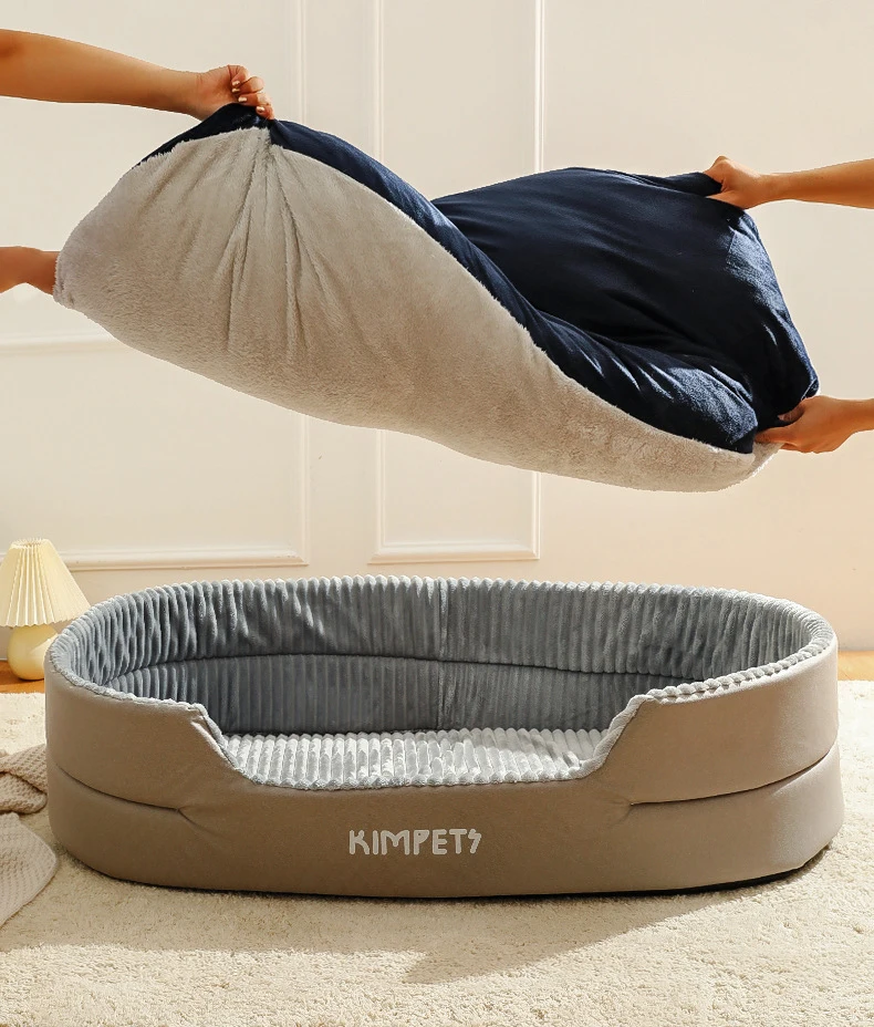 Four Seasons 3D Stereo comfortable high quality washable plush pet bed large dog bed