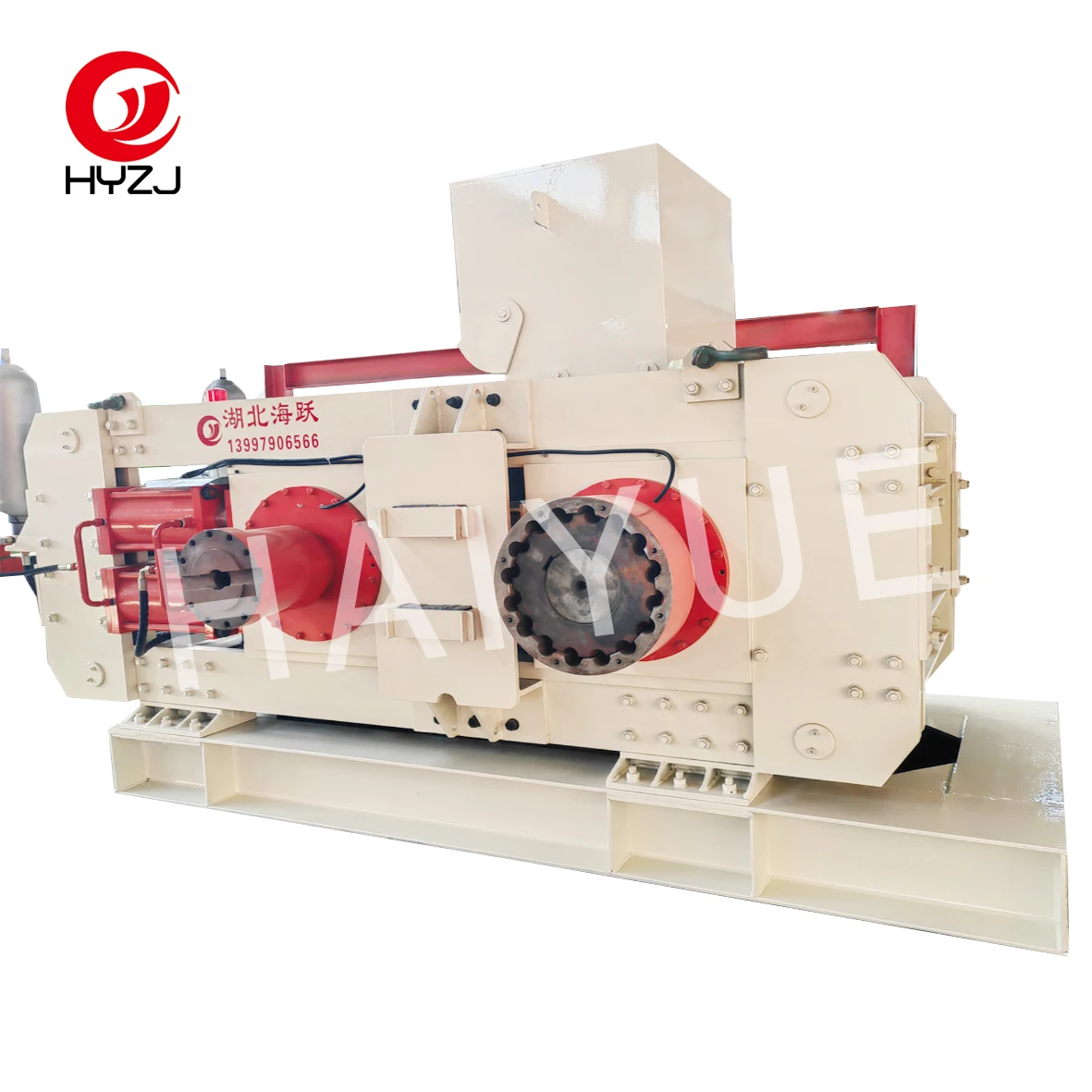 HY-YCG250 China manufacturer two-roll crushing machine sander grinding machine high strength customizable double roller crusher