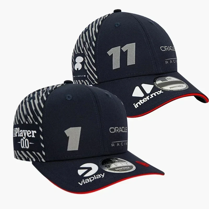 Racing F1 Special Edition Mexico Checo Perez White Baseball Cap Motocross Mountain Bike Moto Cap MX Road Baseball hat a