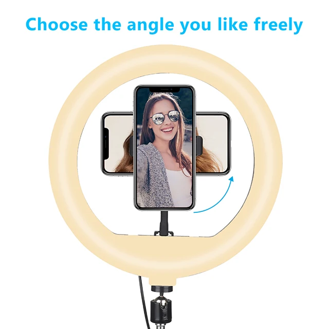 Wholesale USB Beauty Make Up Fill Photographic Lighting With Tripod Stand 10Inch 12Inch LED Ring Light tripod light