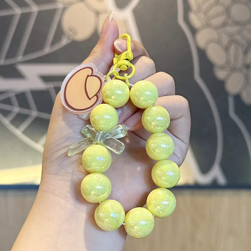 Crystal Love Heart Lanyard for Adjust IPhone Anti-Lost Bracelet for Samsung Mobile Phone Case Wrist Strap Car Keychain Cute