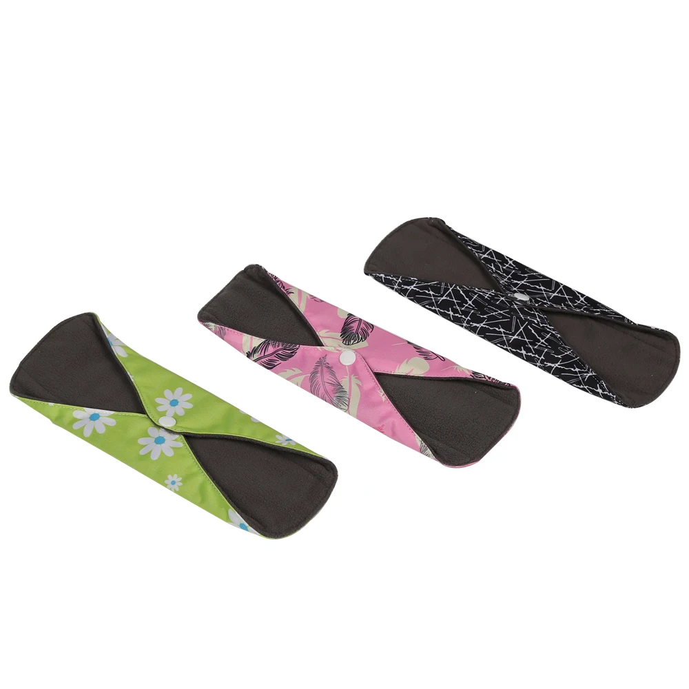 Reusable Organic Bamboo Cloth Menstrual Sanitary Pads For Women