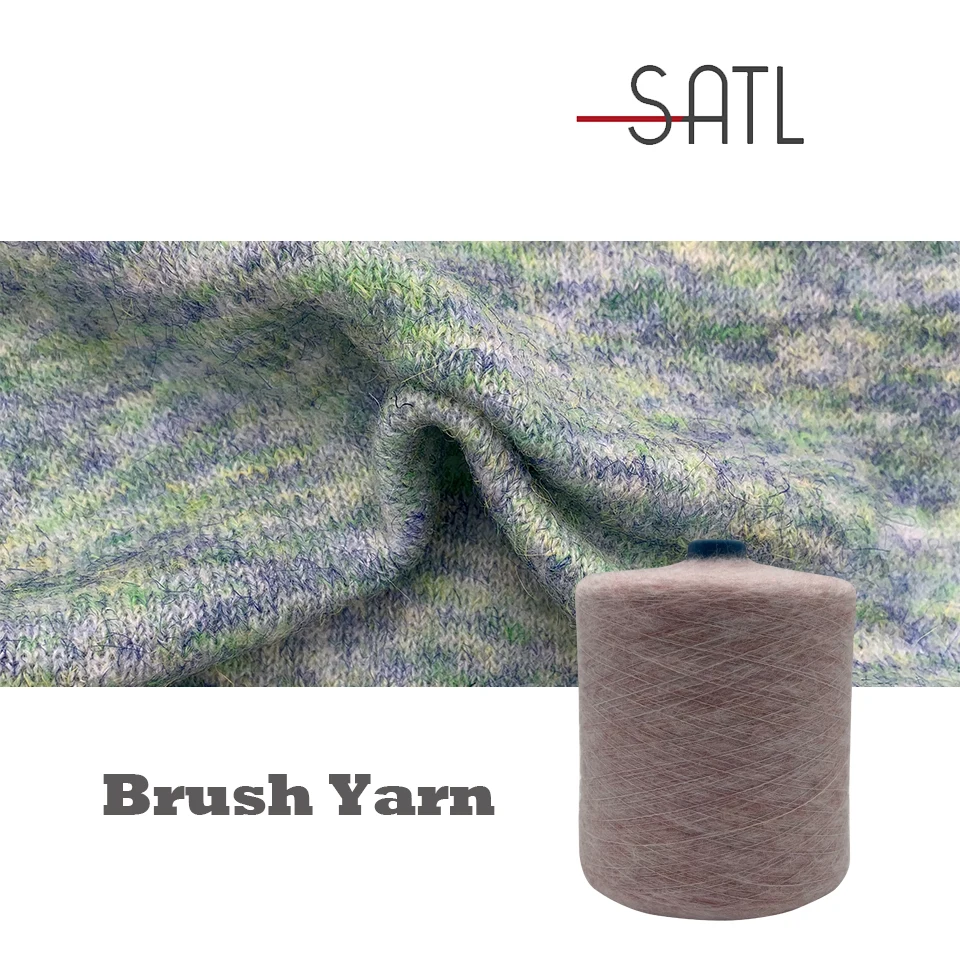 Hot Sale Fancy Yarn 1/11nm 50% Recycle Polyester 29% Polyester 7% Recycle Acrylic 7% Acrylic 4% Wool 3% Spandex Fluffy Yarn For