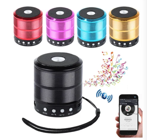 Super Bass Subwoofer Speaker 887 AUX Cable Mini Speaker Outdoor Travel USB Charger Wireless Speaker For Iphone12