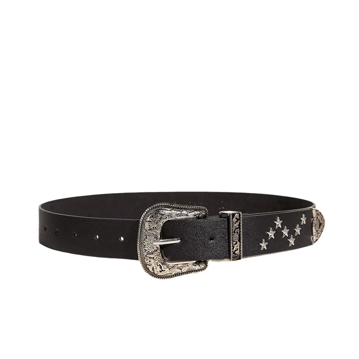 REWIN 2024 New Punk Rock Star Rivet Waist Belts 3.3cm Width PU Leather Belts for Women Jeans Pants