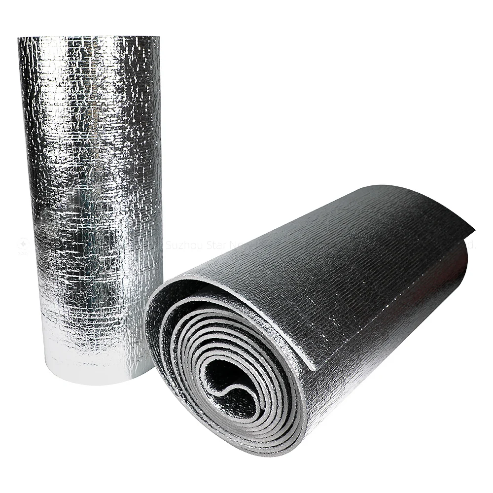 Custom Foam Custom Heat Barrier Foil Insulation Building Reflective Acoustic XPE Foam with Flap Residential Radiant