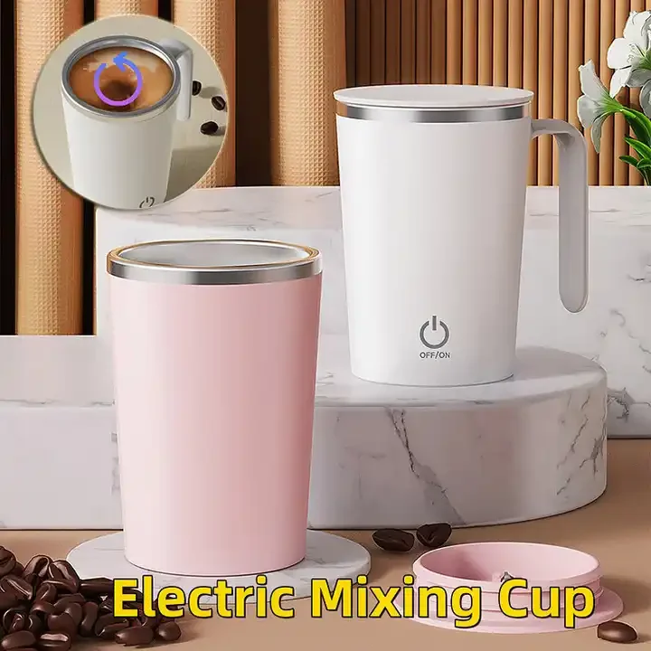 Hot Sale Stainless Steel Smart Coffee Mixer Blender Mug Shaking Cup Automatic Mixing Thermos Cup Magnetic Stirring Milk Tea Cup
