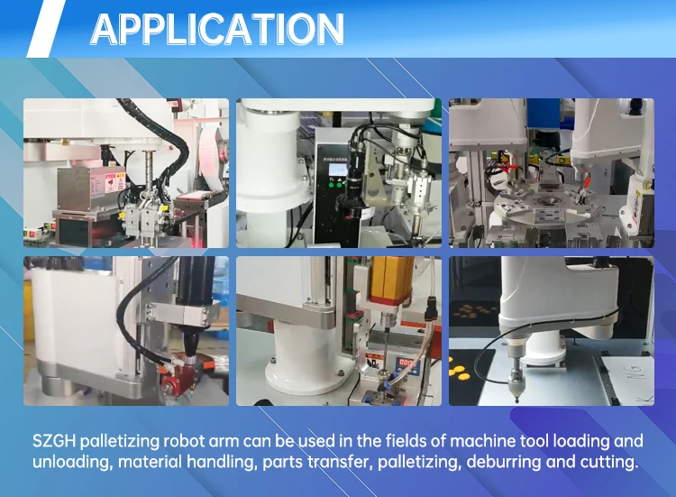 SZGH New Mini Industrial Robot Arm 4 Axis handling picking Robotic Arm Payload 3KG SCARA ROBOT