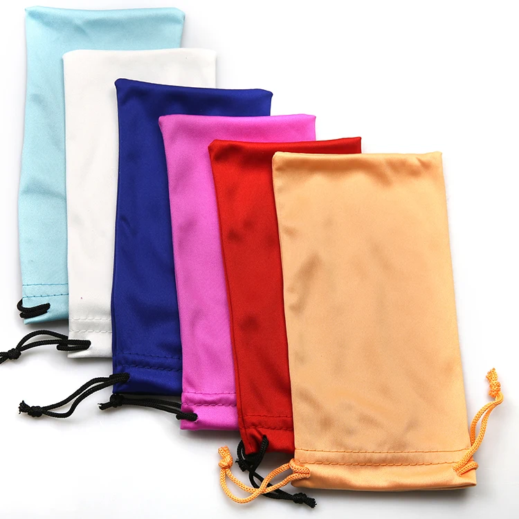 Multi Sun Glasses Customized Logo Sunglasses Pouch Bag With Drawstring Pouch