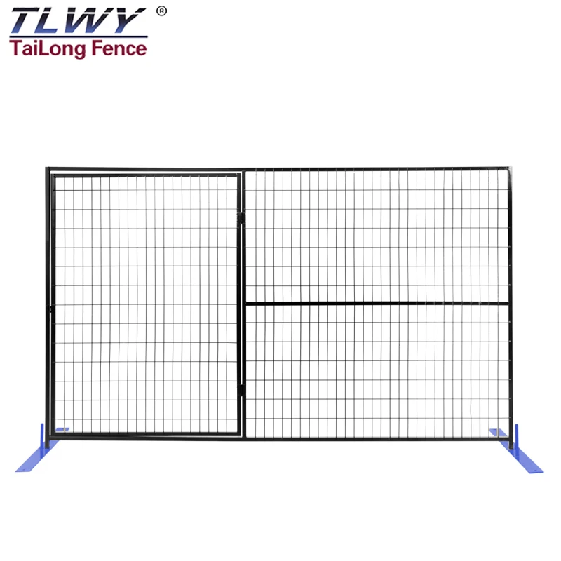 High Quality 6x10 Foot Chain Link Fence Panel Barrier Base Temporary Construction Fence Panels for Construction Site