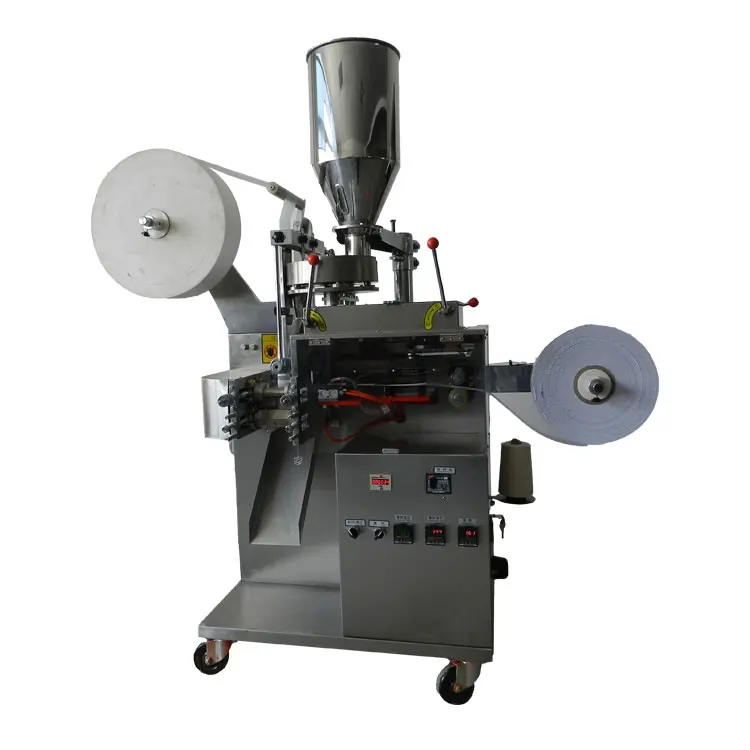 
High efficiency C12 tea bag packing machine with tag and thread 