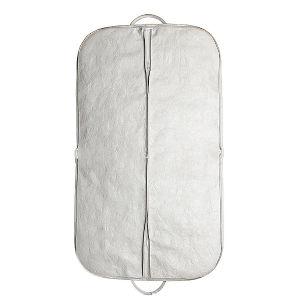 Tyvek, бумажный мешок для одежды, чехол для костюма, протектор моли для путешествий, 43 дюйма, черный, водонепроницаемый, с индивидуальным логотипом