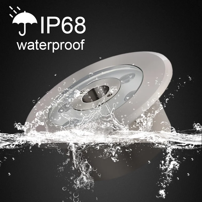 Stainless steel underwater fountain light RGB LED pool lighting DMX512 IP68 waterproof 12W 18W fountain landscape light